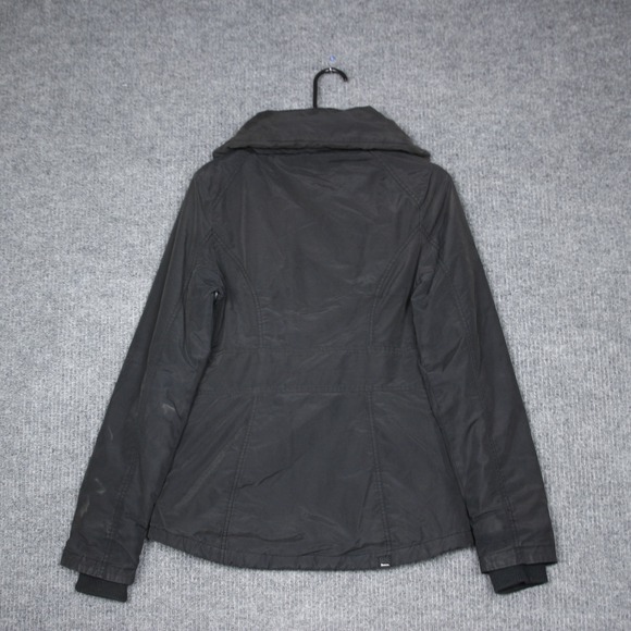 Bench Urbanwear Women Black Quilted Zip Up Jacket Size S Comfortable Streetwear - Picture 6 of 9